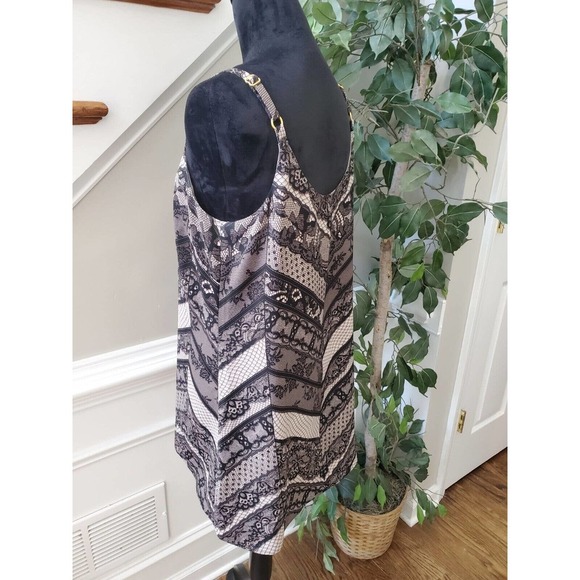 CAbi Womens Black Monaco Lace Floral 100% Polyester Sleeveless Cami Top Blouse M - Picture 3 of 11